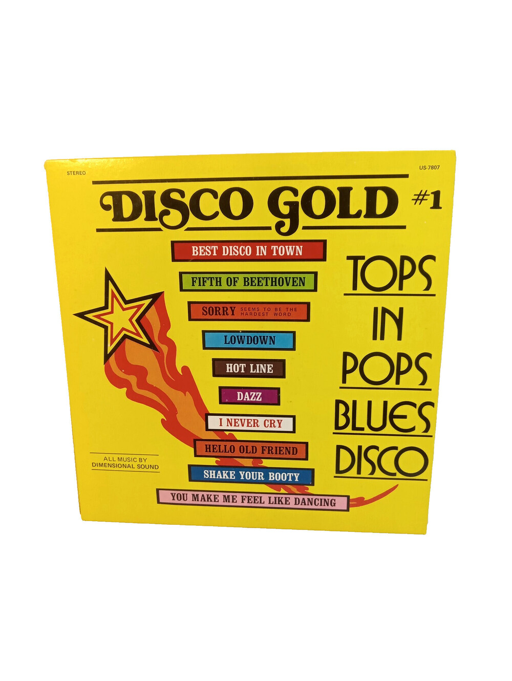 Dimensional Sound Disco Gold Vinyl Album 33 RPM In Stereo US 7807 Best In Town
